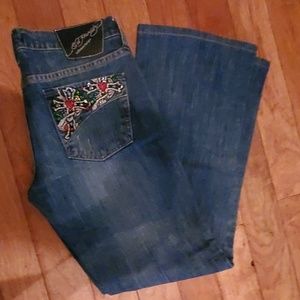 Ed Hardy embellished jeans